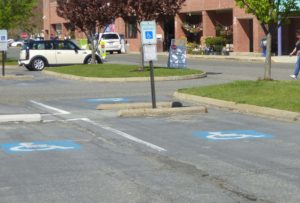 ADA Parking space without access aisle